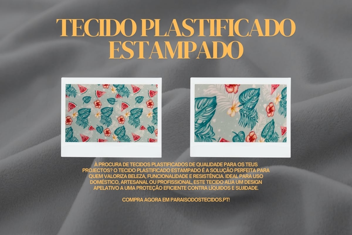 Tecido Plastificado Estampado – Prático, Impermeável e Estiloso