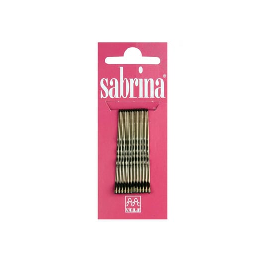 Frizetes de Cabelo Castanho Sabrina - 12 Unid, 48mm
