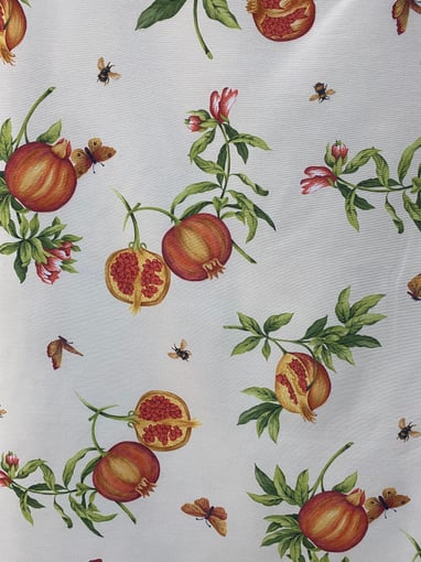 Anti-Nódoas Estampado Romãs