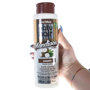 Imagem do produto Shampoo NatuHair Mandioca 500ml – Crescimento e Reparação Capilar