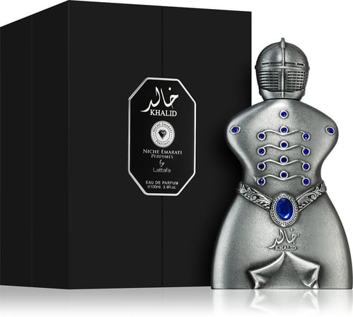 Lattafa Niche Emarati Khalid 2.7 Eau de Parfum Spray Metal Bottle