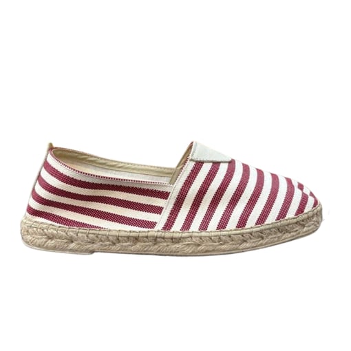 Alpercatas Riscas Vermelhas Ana Gabi com Detalhe em Pele-335-448