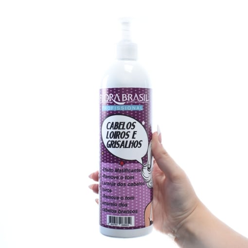 Flora Brasil Shampoo Cabelos Loiros e Grisalhos 500ml
