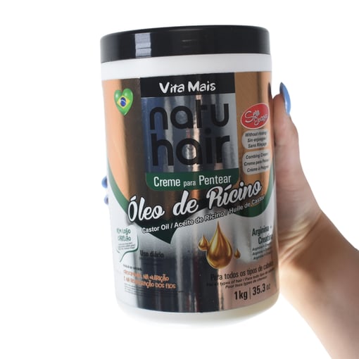 Creme de Pentear NatuHair Óleo de Rícino 1kg – Hidratação e Força-1016-706