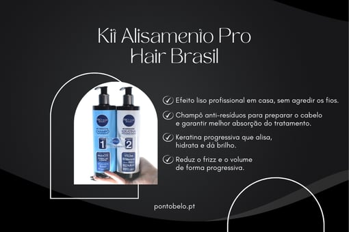Kit Alisamento Pro Hair Brasil – Efeito Liso Profissional em Casa