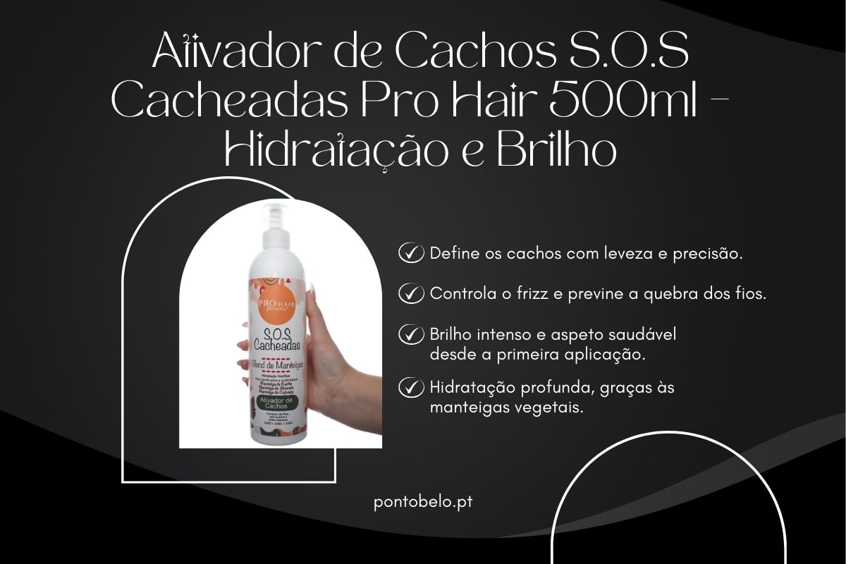Ativador de Cachos S.O.S Cacheadas Pro Hair 500ml – Hidratação