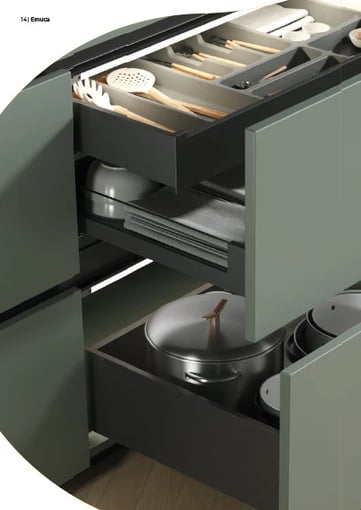 Ferragens de Cozinha - Organização de Gavetas VERTEX