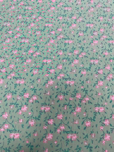 Tecido de Algodão Floral