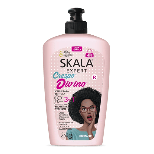 Skala Expert Crespo Divino - Creme para Pentear 3 em 1 250g
