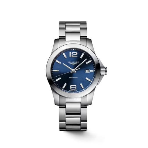Relógio Longines Conquest 34 mm em Aço Inoxidável