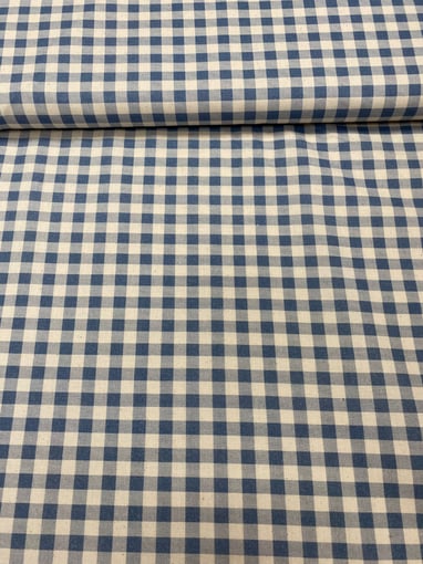 Algodão Xadrez Azul