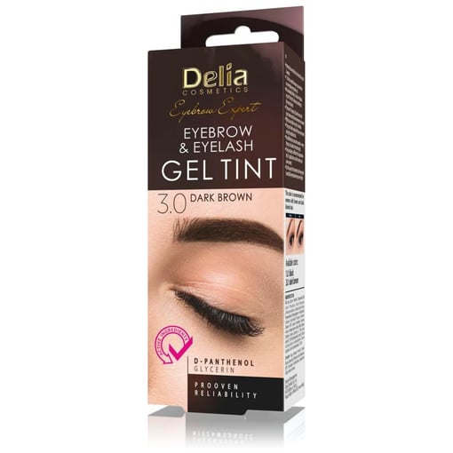 Delia Cosmetics Creme de cor sobrancelhas, 3.0 Dark Brown 15 ml