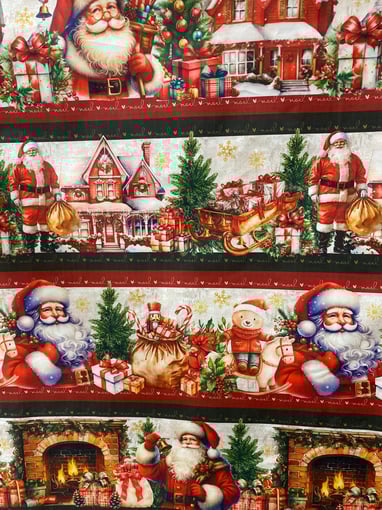 100% Algodão Barra Natalina