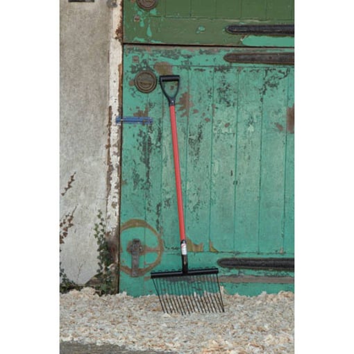 Forquilha em aluminio c/ cabo de madeira 110cm