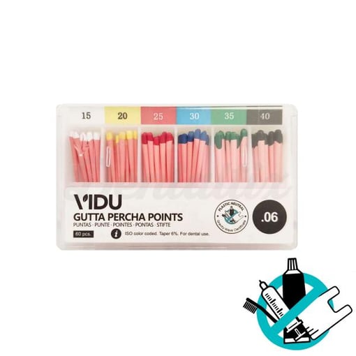 VIDU Pontas de Gutapercha Nº15/40 6% (60 uni)
