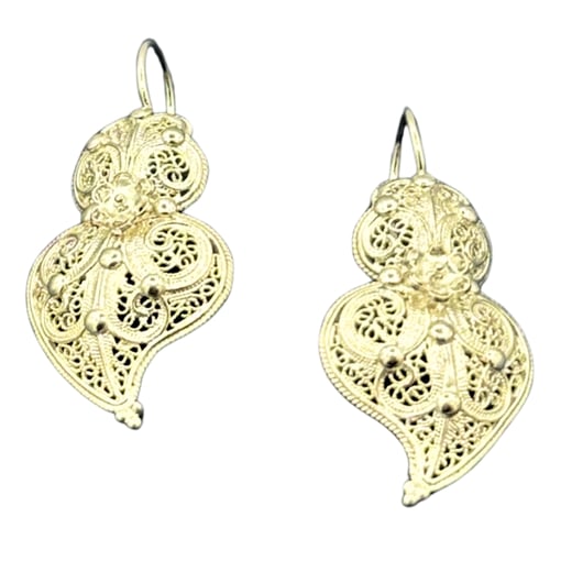 Brincos em Prata 925 com Filigrana – 3 cm | 3 g