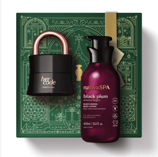 Kit de Natal Her Code Ameixa Negra-812-208