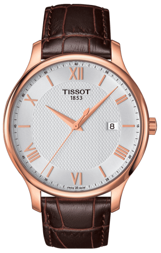 Tradition Gent Pvd Leather/silver (Classic) T063.610.36.038.00