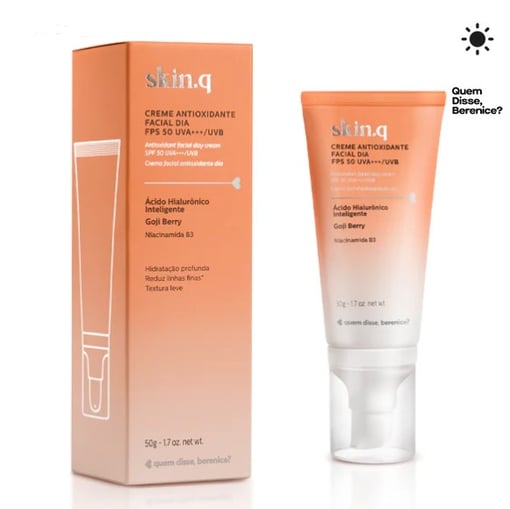 Creme Antioxidante Facial Dia FPS 50 Skin.q, 50g