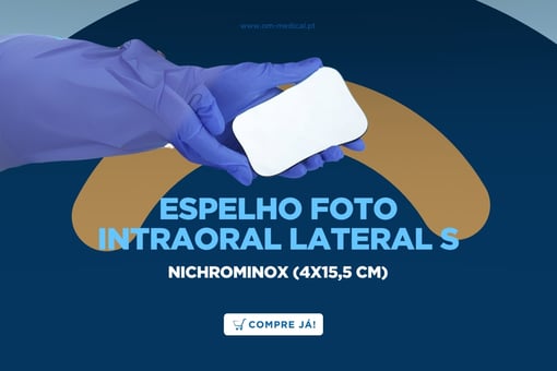 Espelho Foto Intraoral Lateral S - Nichrominox (4x15,5 cm)