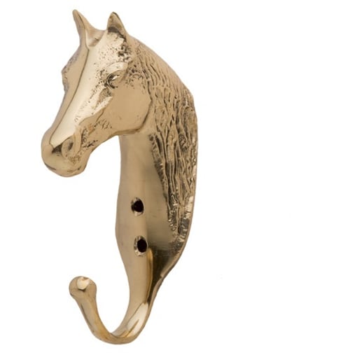 Cabide Cabeça de Cavalo Grande Dourado-879-542