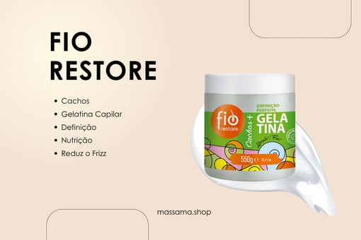 Fio Restore Cachos+ Gelatina Capilar – Definição e Nutrição