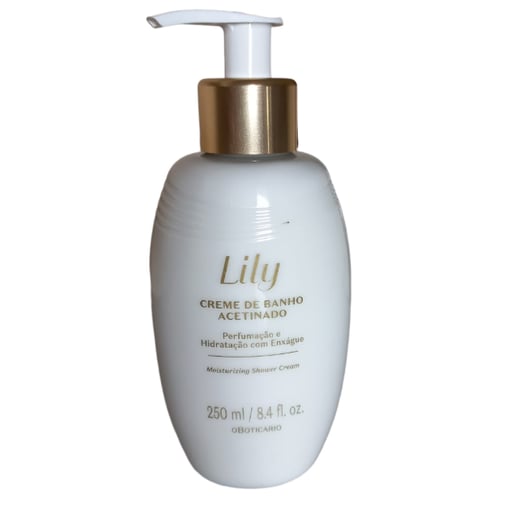 Creme de Banho Acetinado Lily 250ml - Hidratação e Perfume
