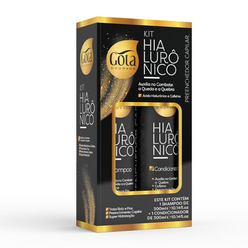 Gota Dourada Hialurónico Pack Champô + Condicionador