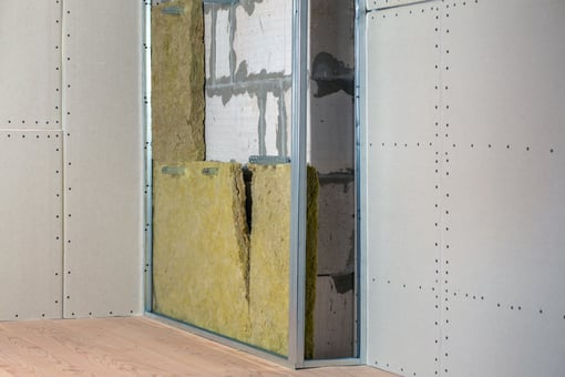 Instalação de Parede em Pladur com Isolamento Acústico