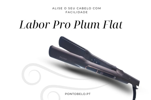 Alisador Labor Pro Plum Flat – Cabelos Lisos, Rápido e Sem Frizz