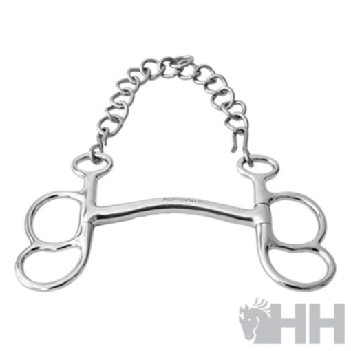 Freio de Atrelagem Barcelona 2 Argolas Embocadura Curva-1180-540