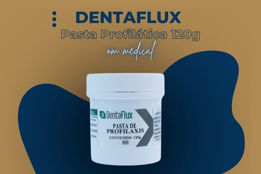 DENTAFLUX Pasta Profilática 120g - Limpeza e Polimento Dentário