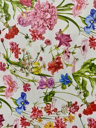 Resinado Estampado Flores