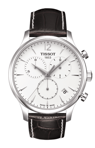 Tradition Chr Wht/brown Leather (Classic) T063.617.16.037.00