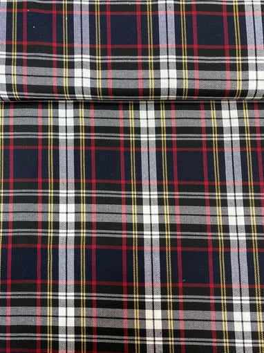 Xadrez Tartan Azul Escuro com Preto