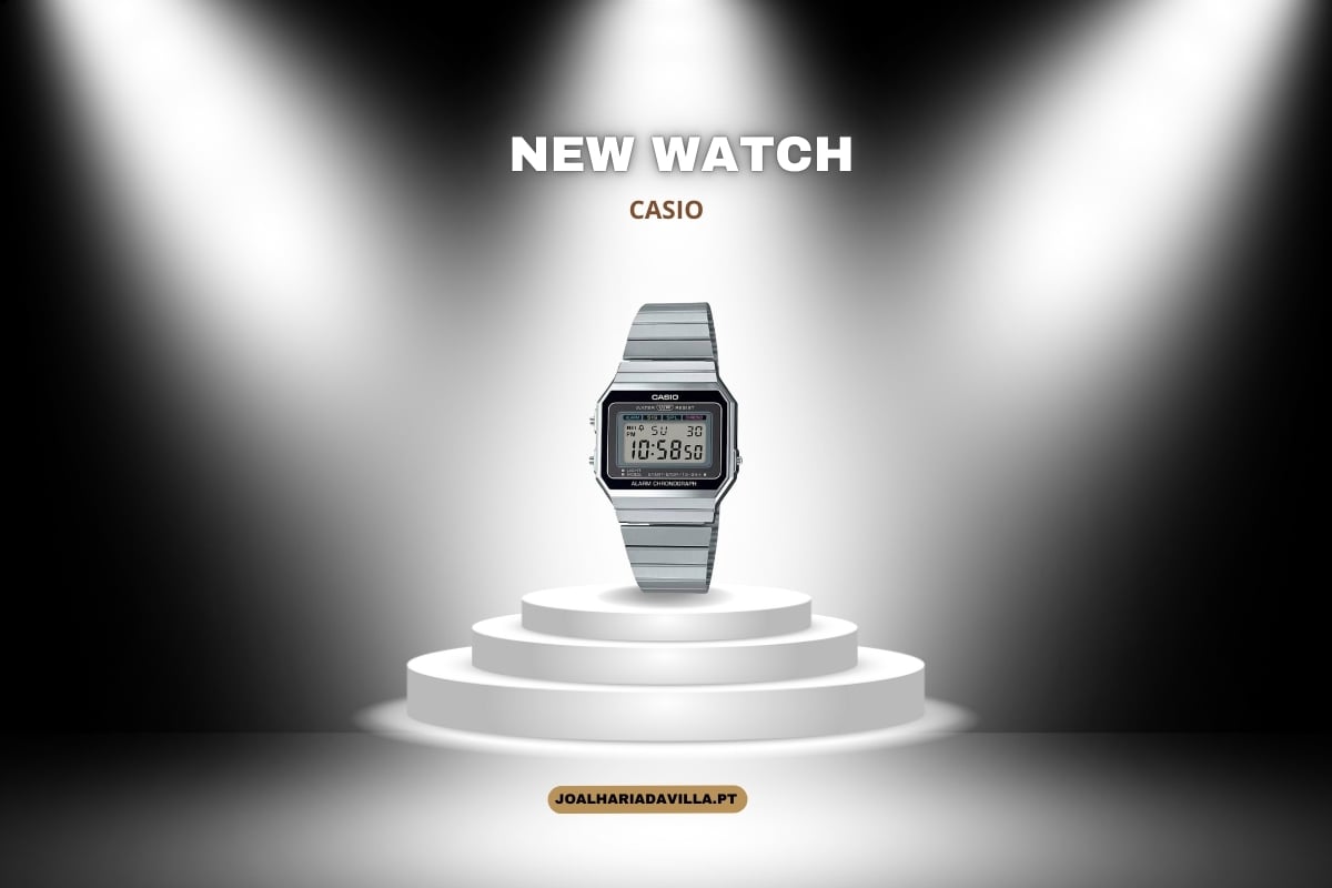 Relógio Casio Vintage EDGY A700WE-1AEF - Estilo e Funcionalidade