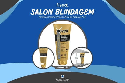 Novex Salon Blindagem: Proteção Térmica e Brilho Impecável