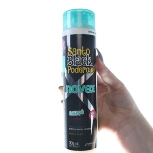 Imagem do produto Champô Novex Santo Black Poderoso 300ml – Limpeza e Hidratação