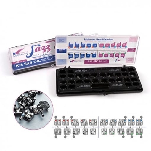 PROMO MEDICALINE JAZZ Kit Brackets Metálicos Roth .022