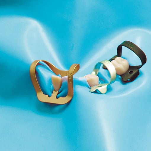KKD DENTAL Diques SYMPATIC DAM  "PREMIUM" Silk-Blue M (36 Folhas)