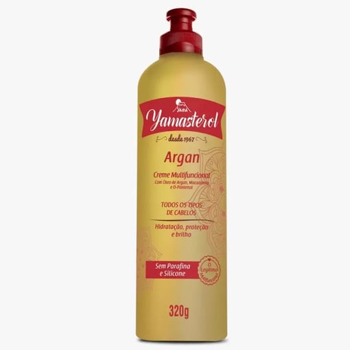 Yamasterol Argan 320g – Hidratação Multifuncional com Óleo
