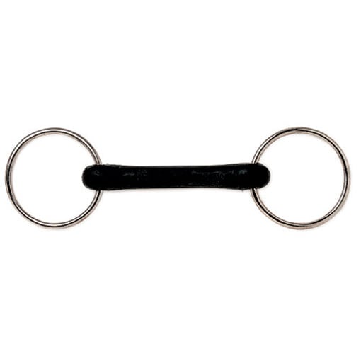 Bridão Argolas Embocadura Direita Borracha Rija-1016-600