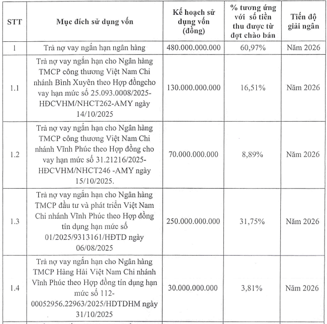 AMY Grupo hoàn tất IPO, tính dùng phần lớn tiền thu được đi trả nợ ngân hàng