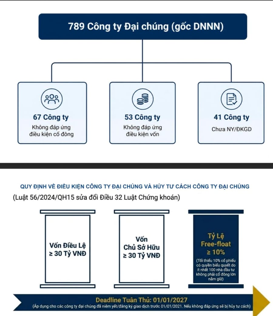 Hàng chục doanh nghiệp lớn đối mặt nguy cơ bị hủy tư cách đại chúng nếu không làm điều này trước 1/1/2027
