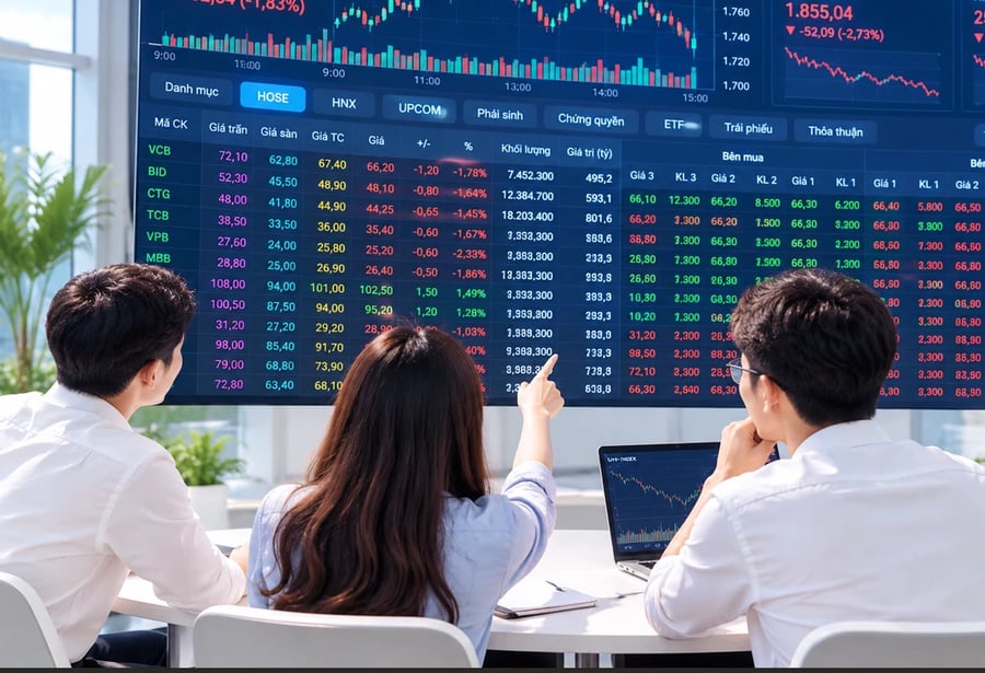 VN-Index kiểm định vùng hỗ trợ, dòng tiền thận trọng