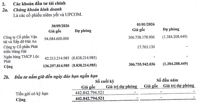 Một doanh nghiệp vận tải gia tăng đầu tư cổ phiếu HAH, vẫn tạm lỗ ở LPB