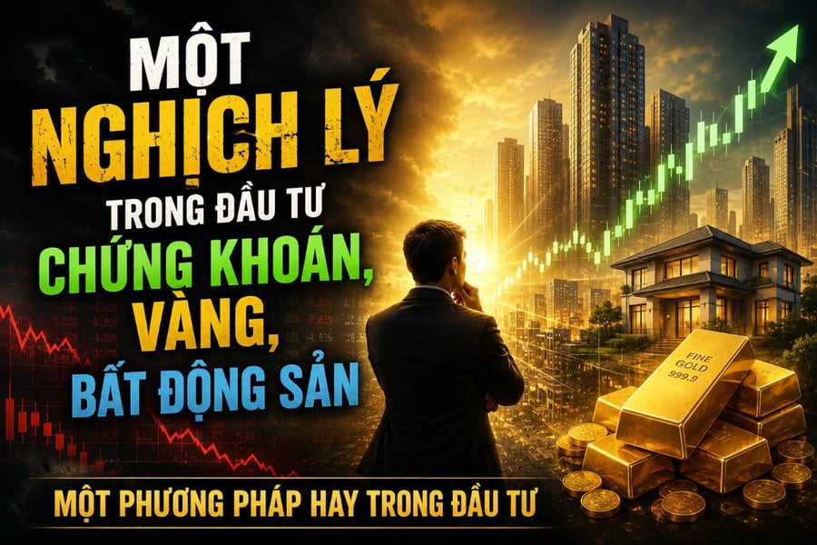Một nghịch lý trong đầu tư chứng khoán, vàng, bất động sản