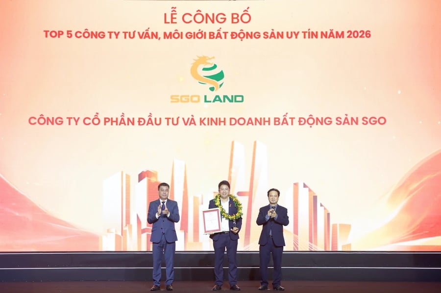 SGO Land vào “Top 5 công ty tư vấn và môi giới bất động sản Việt Nam” năm 2026