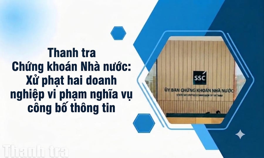 Thanh tra Ủy ban Chứng khoán Nhà nước: Xử phạt hai doanh nghiệp vi phạm nghĩa vụ công bố thông tin