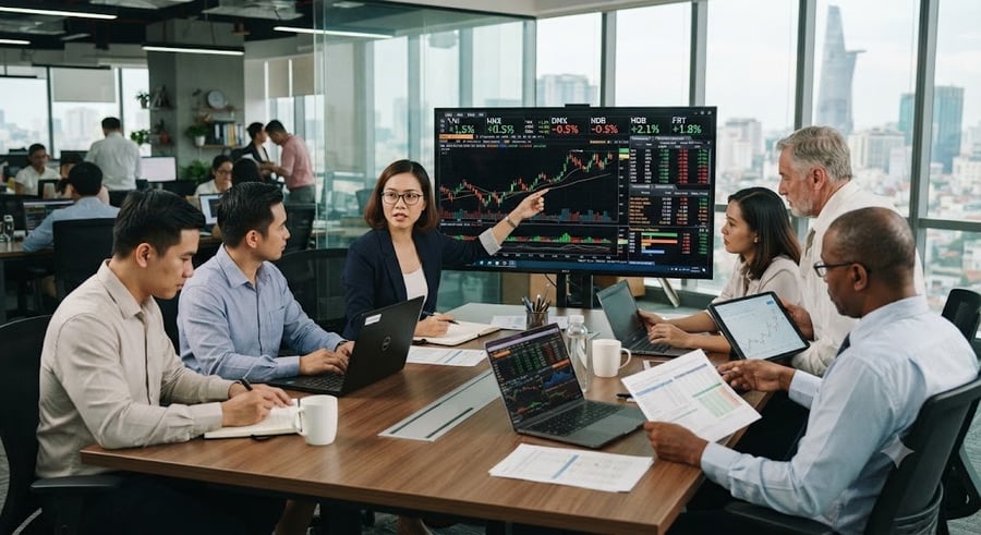 Các công ty chứng khoán đưa ra khuyến nghị đối với IDC, DMX, HDB và FRT